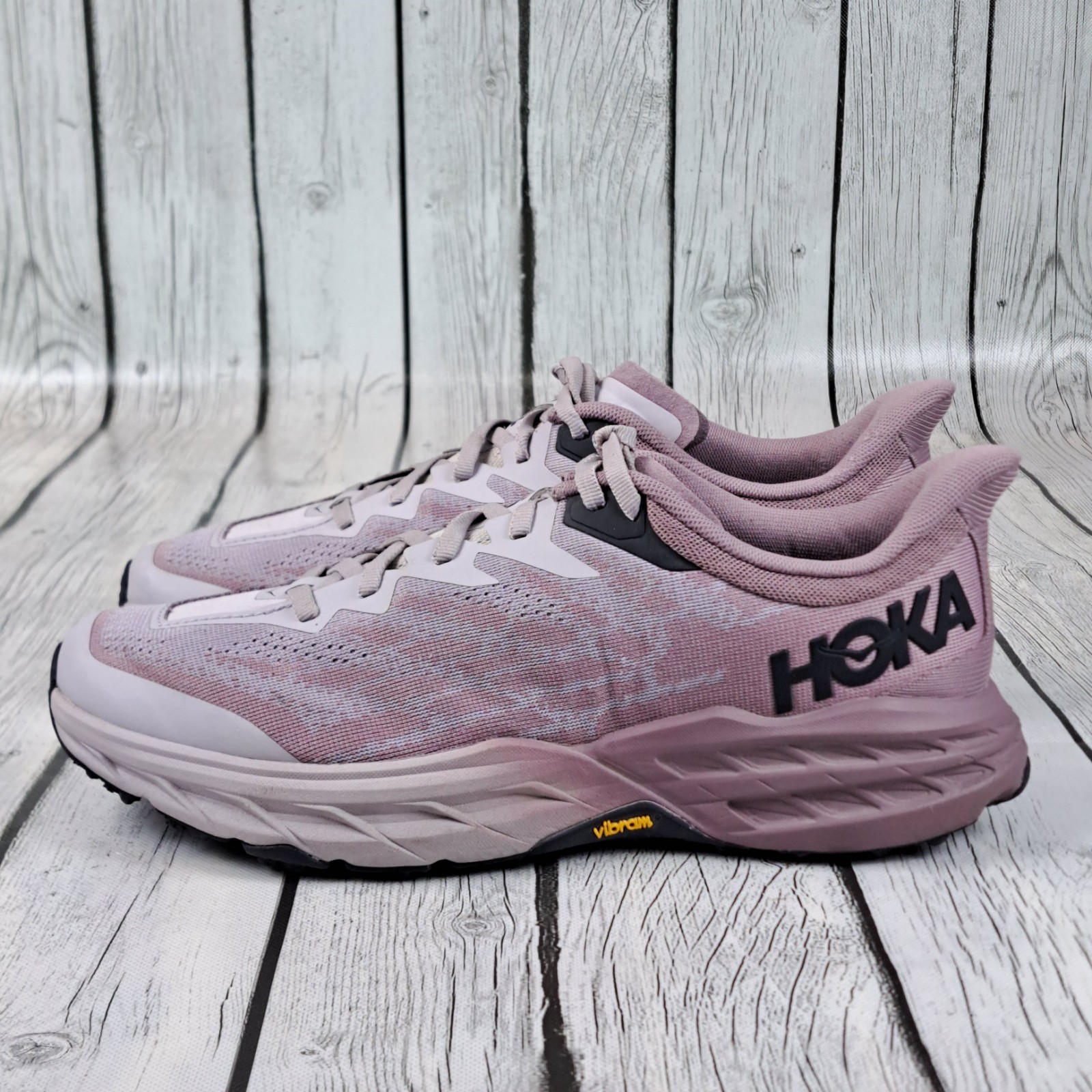 Hoka One One HOKA Speedgoat 5 Womens 10 B Elderberry Lilac Marble