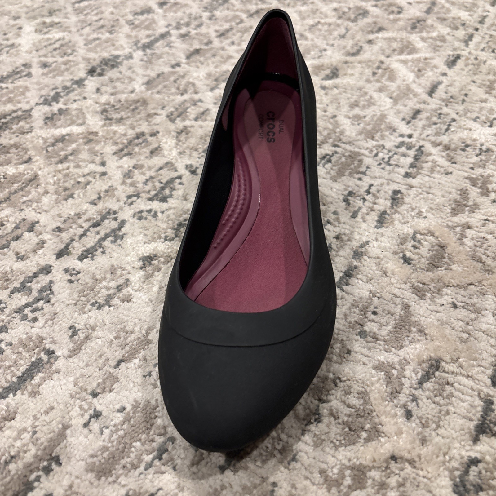 Crocs Lina Wedge Black Women’s Size 6 Standard Fit w/ Box Great Cond