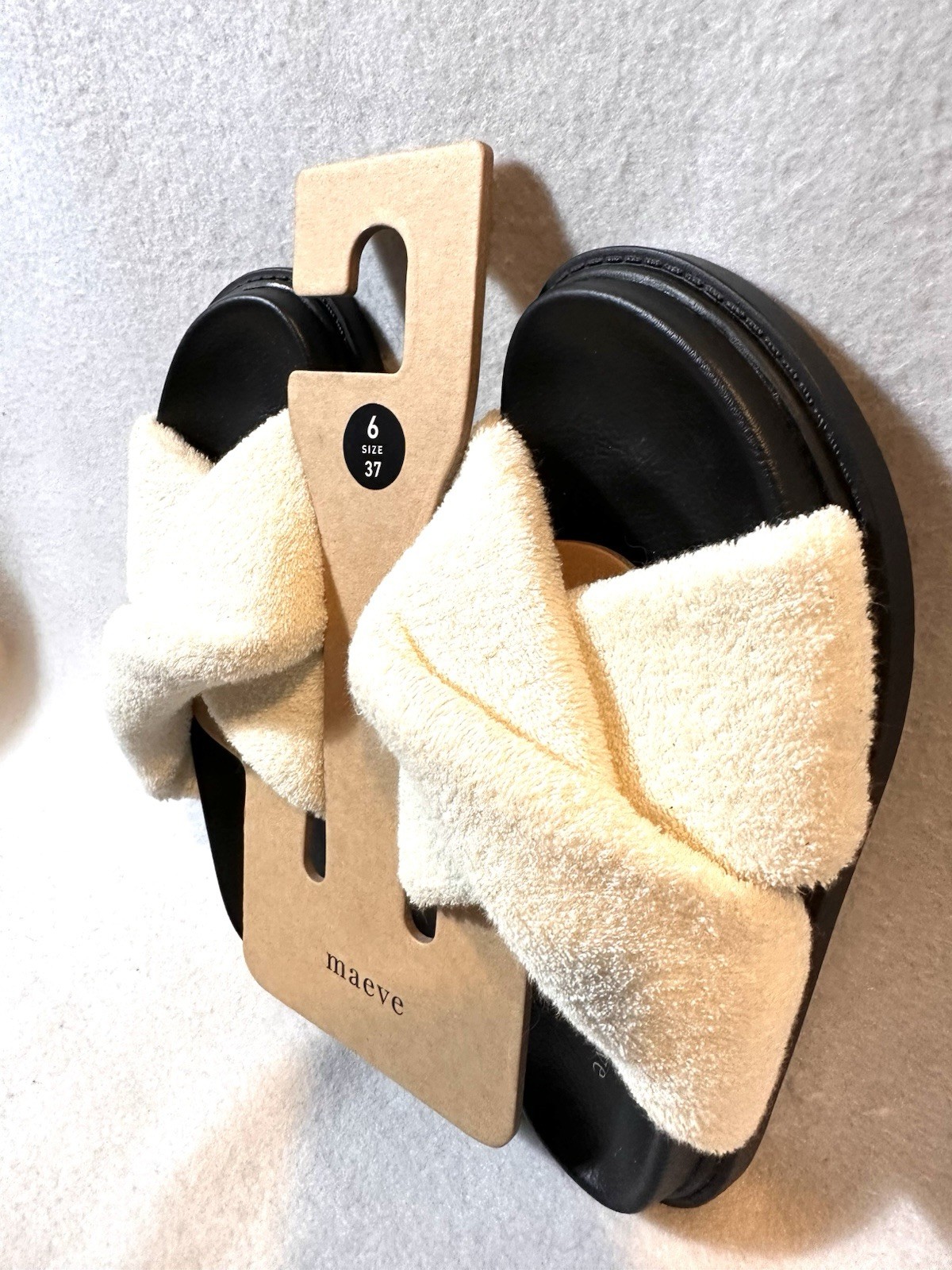 Anthropologie Maeve Terry Crisscross Slide Slippers SIZE US 6