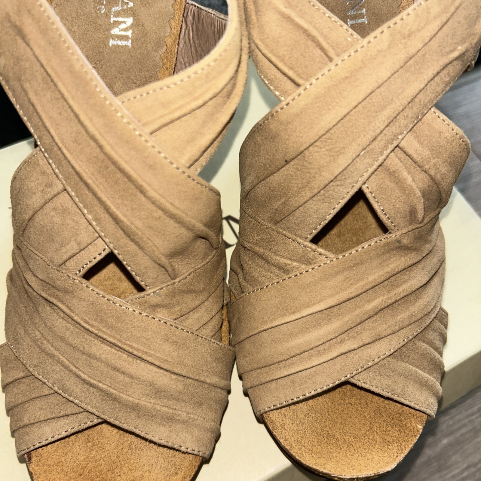 CORDANI BRAND STRAPPY SUEDE HEEL ‘RUSSELL’, SIZE 38