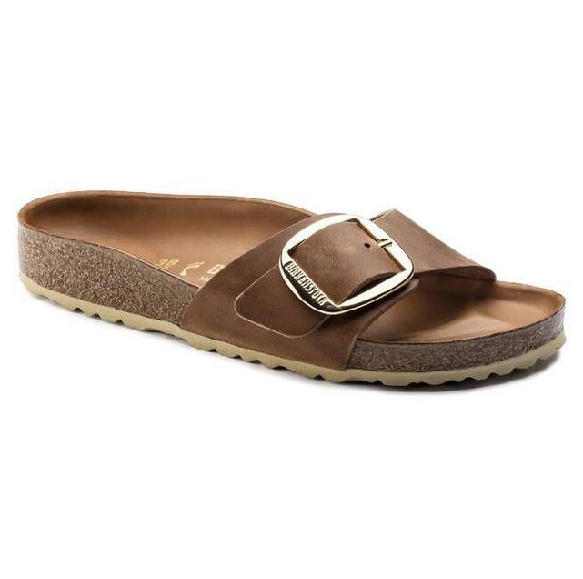 Birkenstock Madrid Big Buckle Women’s Oiled Leather Sandals Made in Germany NEW