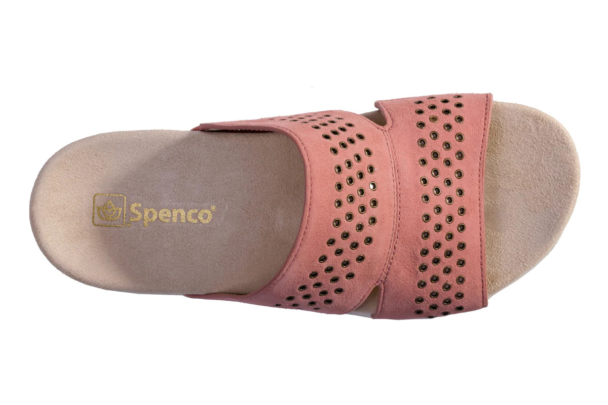 Women’s Spenco Twilight Stud Slide Sandals Blush 8