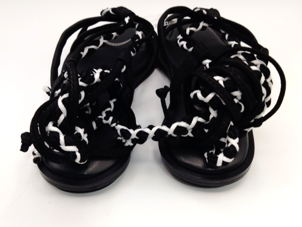 Chelsea & Violet Dahlia Black Lace Up Gladiator Sandals Women’s 7.5 Strappy