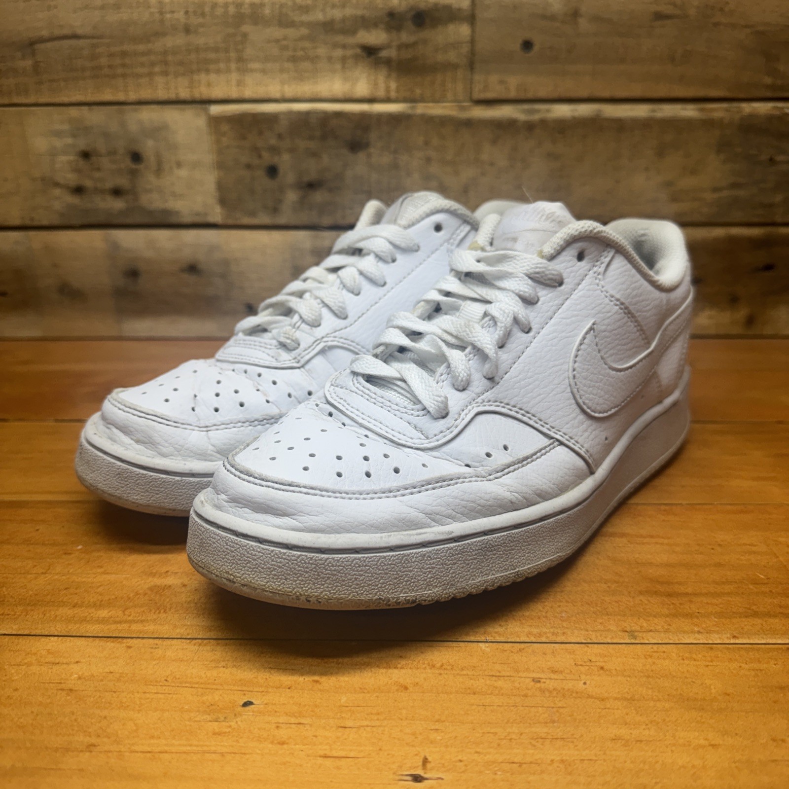 NEW Nike Court Vision Low Next Nature Triple White DH3158-100 Womens Size 8