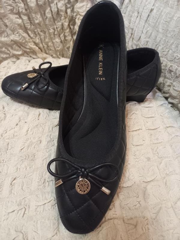 Women Anne Klein heels black synthetic leather 38