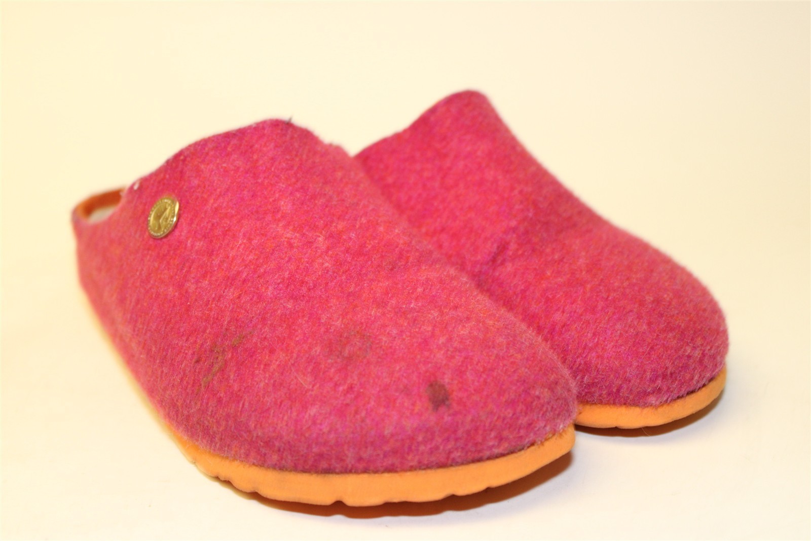 Birkenstock Germany Made Kaprun Happy Fuschia Womens US 6 EUR 37 Wool Felt Clogs