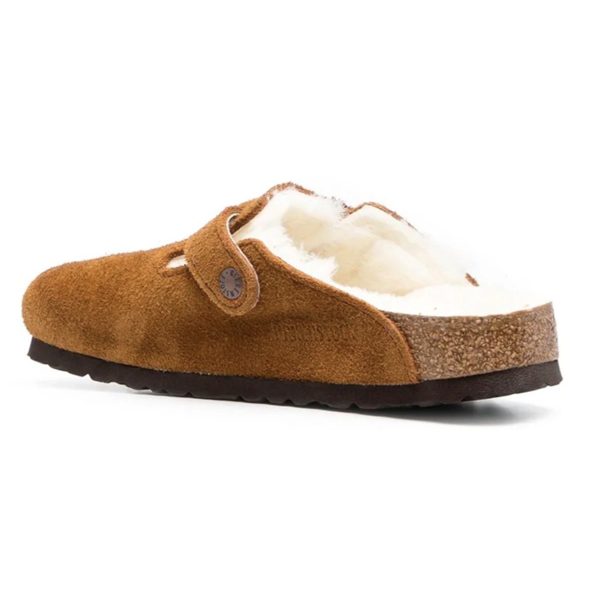 Birkenstock Boston Shearling Suede Leather Mink 1001141 Women’s New