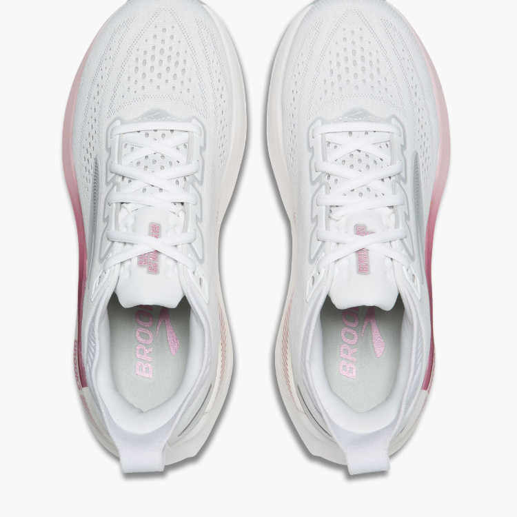 New w/ Brooks Glycerin GTS 23 Women’s Running Shoes White Harbor Mist Metallic