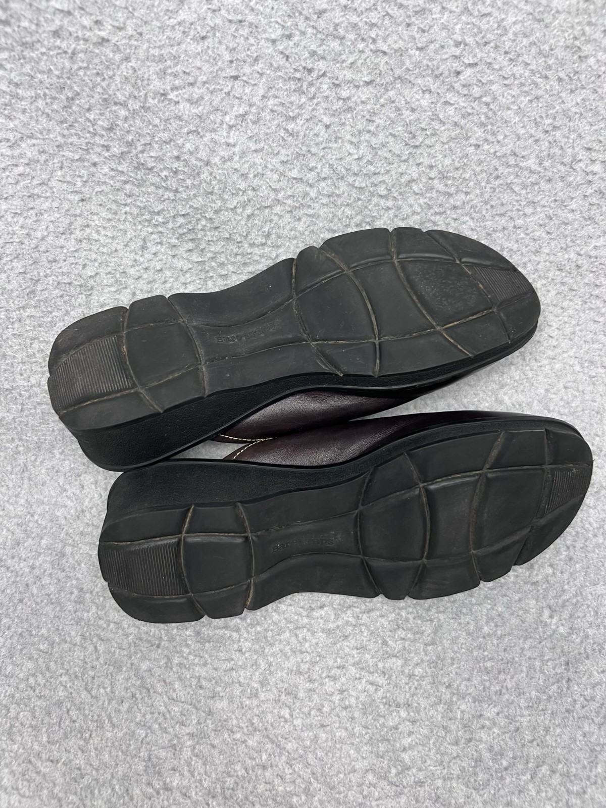 BareTraps Juliana Brown Leather Wedge Mules Square Toe Comfort Clogs Sz 9 Y2K