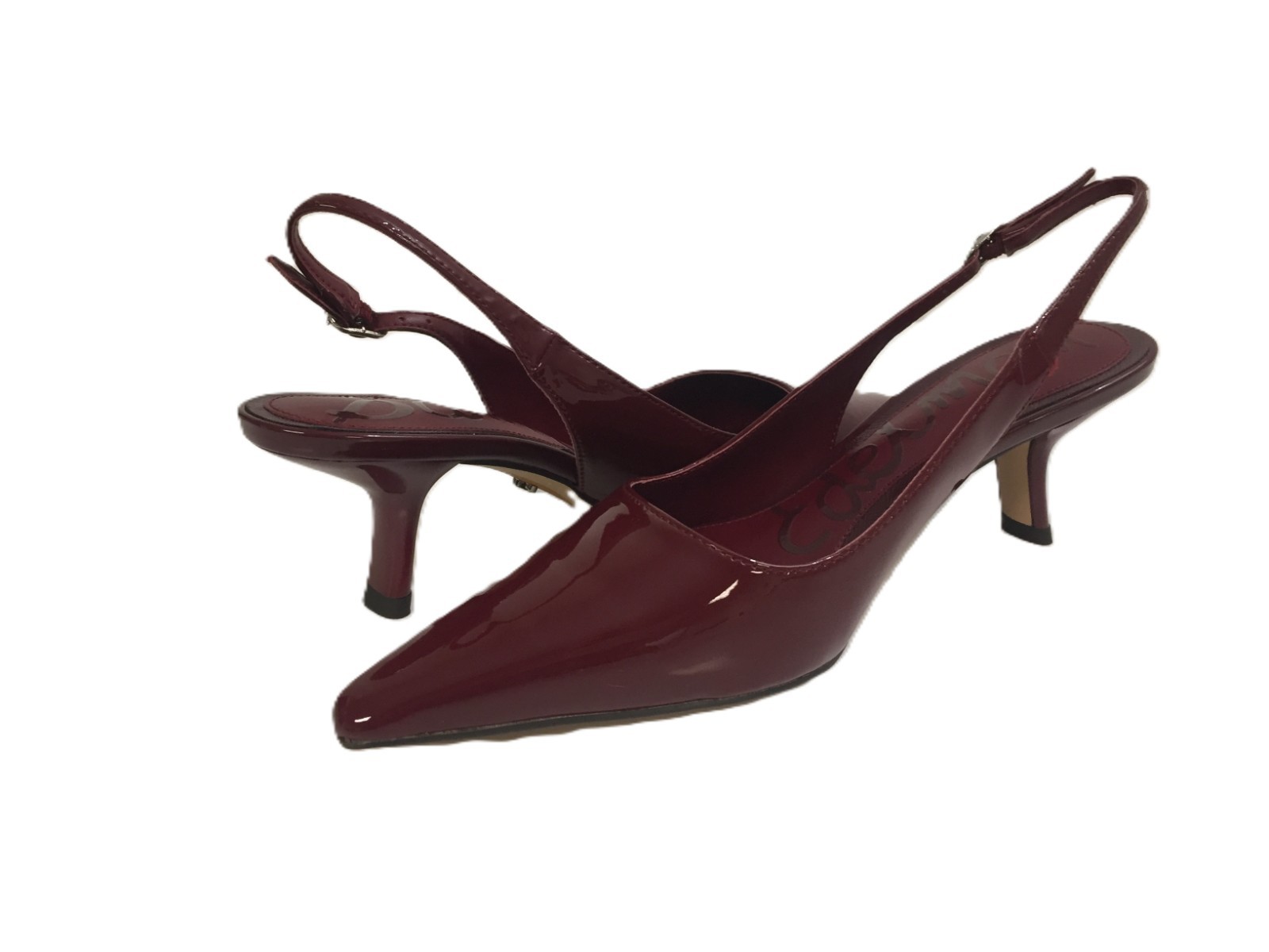 Sam Edelman Womens Bianka deep Red Slingback Pumps shoes