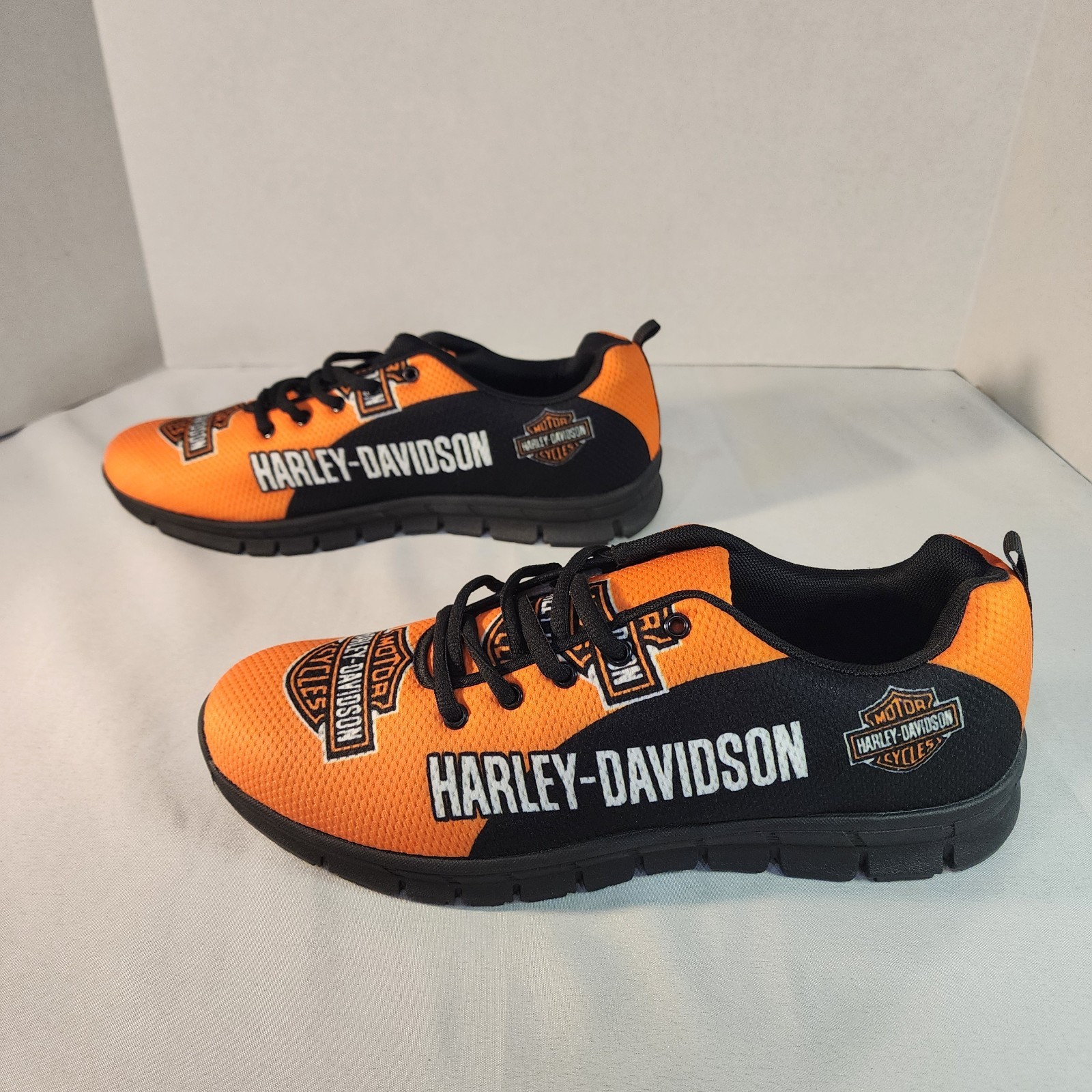 Textile athletic shoes, Harley-Davidson branded sneakers Size Men’s 12-13