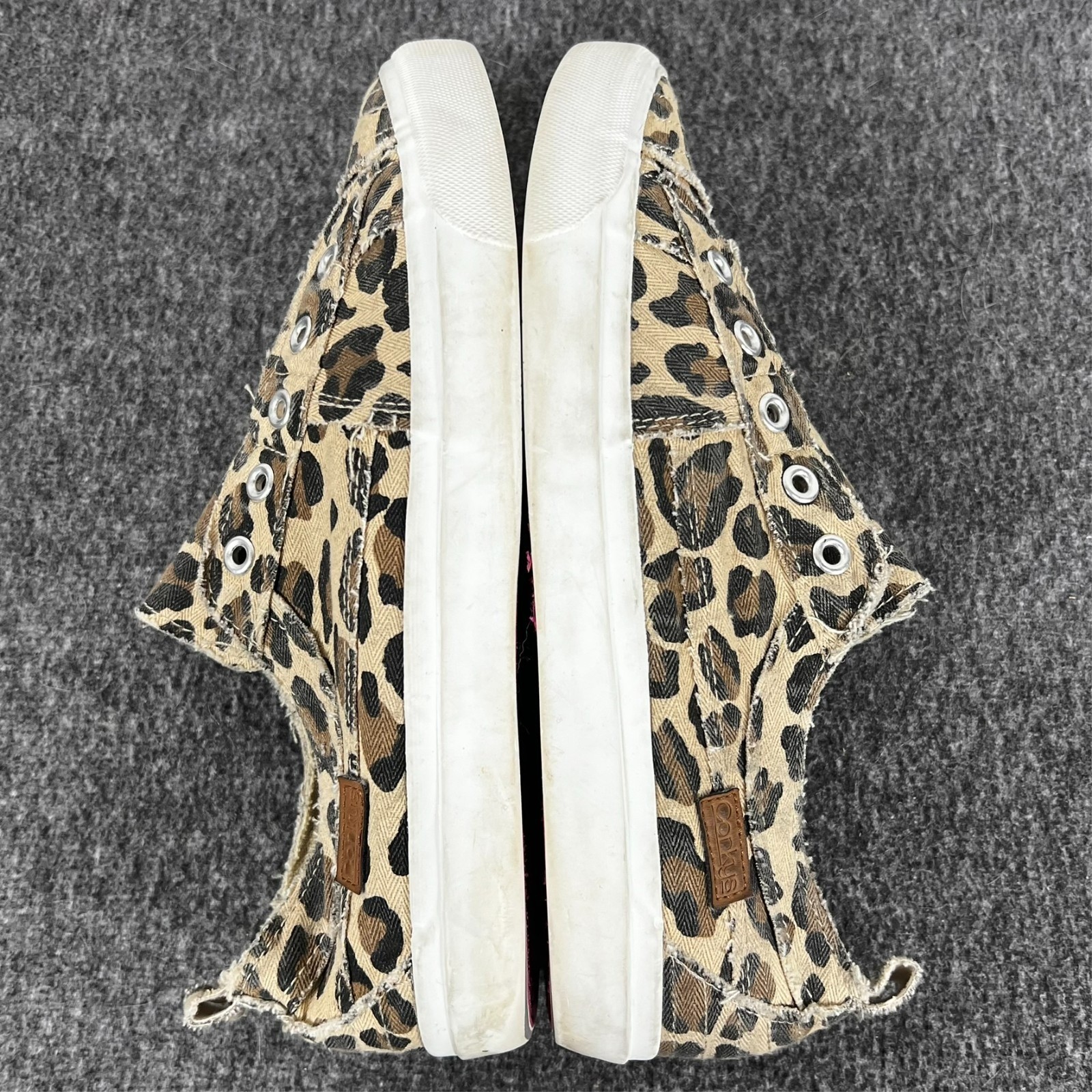 Corkys Babalu Leopard Print Sneakers Shoes Women’s 9 Slip On Low Top