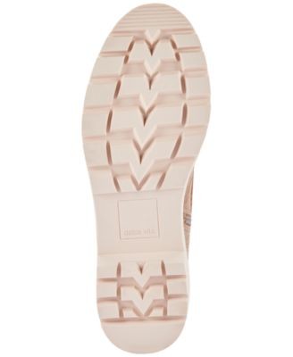 DOLCE VITA Womens Beige 1″ Platform Front Heel Pull-Tab Piker Combat Boots 6.5 M