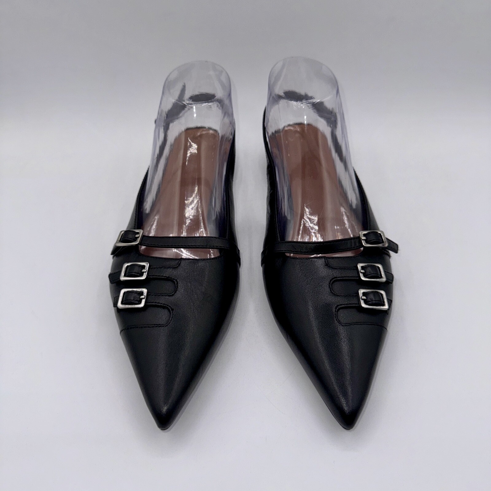 Vagabond Hermine Sling Back Flats Women’s Size 9 EU 39 Black Leather