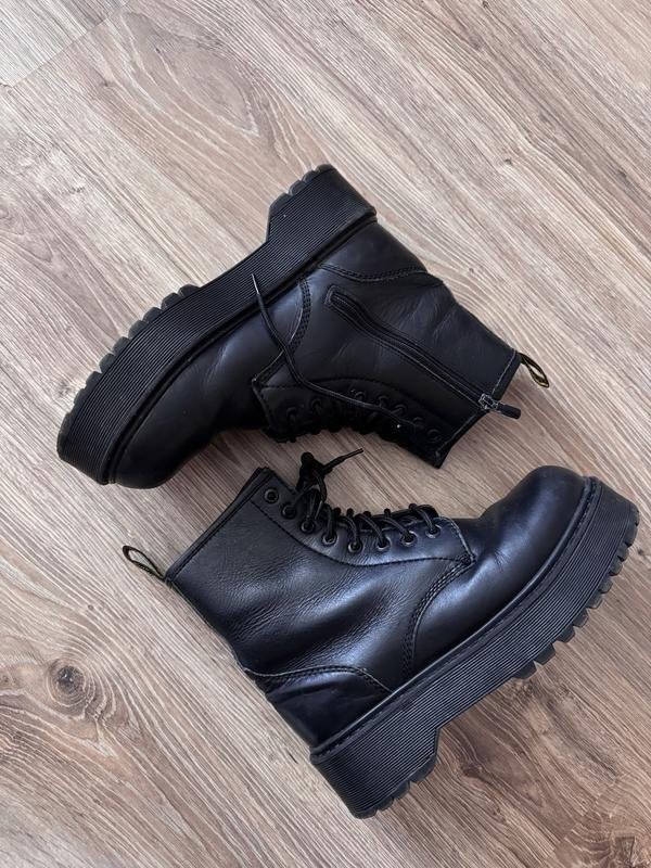 Women Dr Martens boots black leather 37 #3K93