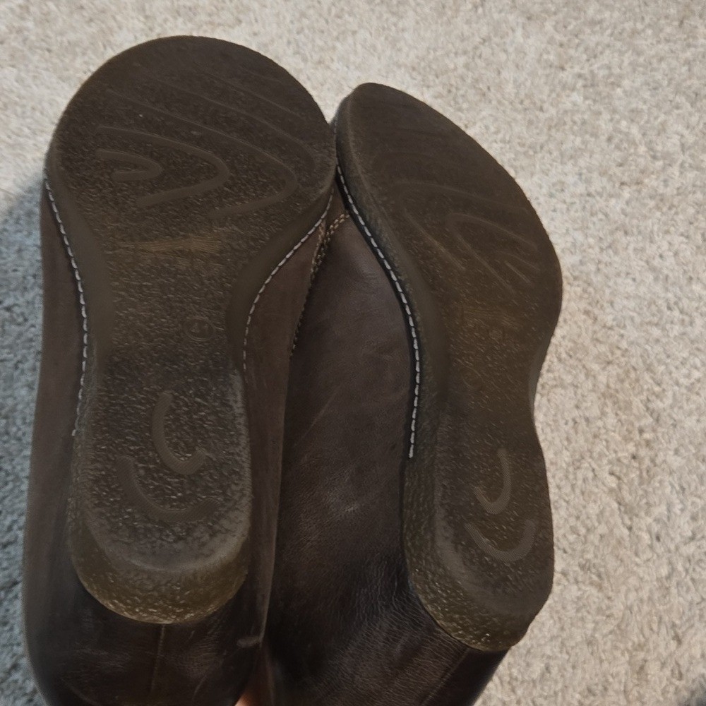 Dansko Brown Omber Leather Clogs