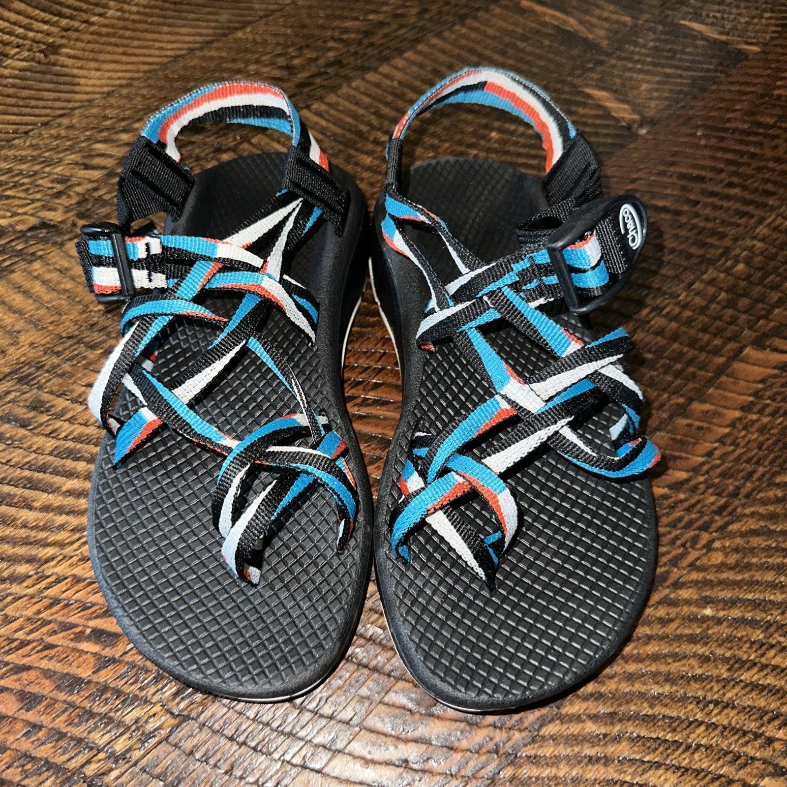 NWOB Chaco Z Cloud X2 Candy Webbing Hiking Camping Travel Ready Size 6 women
