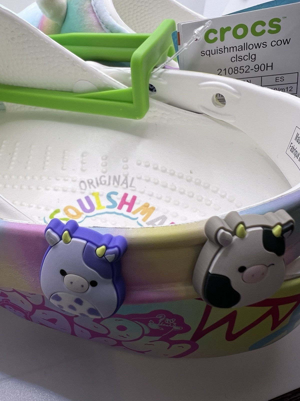New Unisex Clogs Crocs Squishmallows Light Blue Classic Clogs M10/W12 w/ Jibbitz