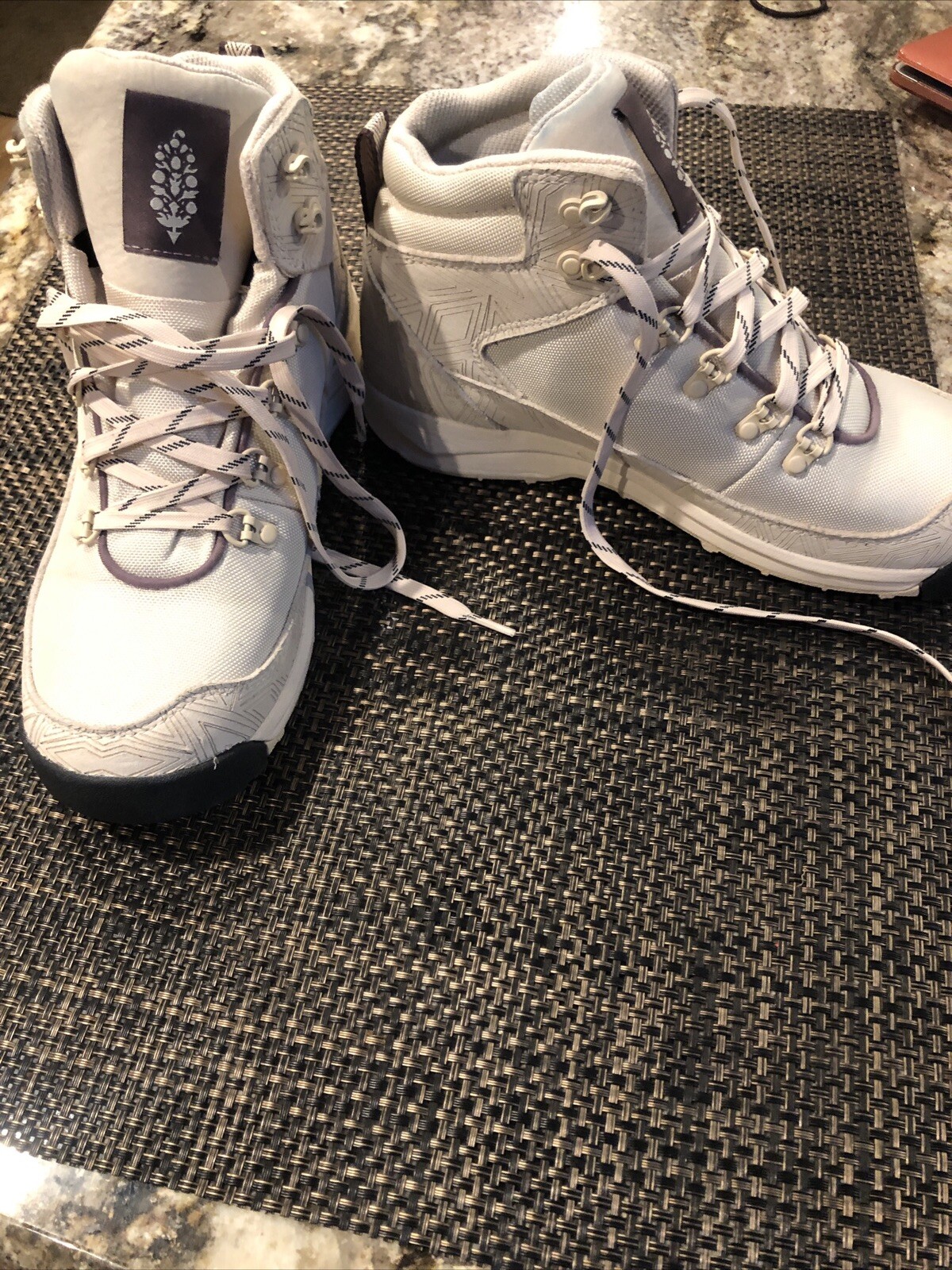New Free People FP Movement x Danner Adrika Etched Hiker Boots Buttercream Sz 10