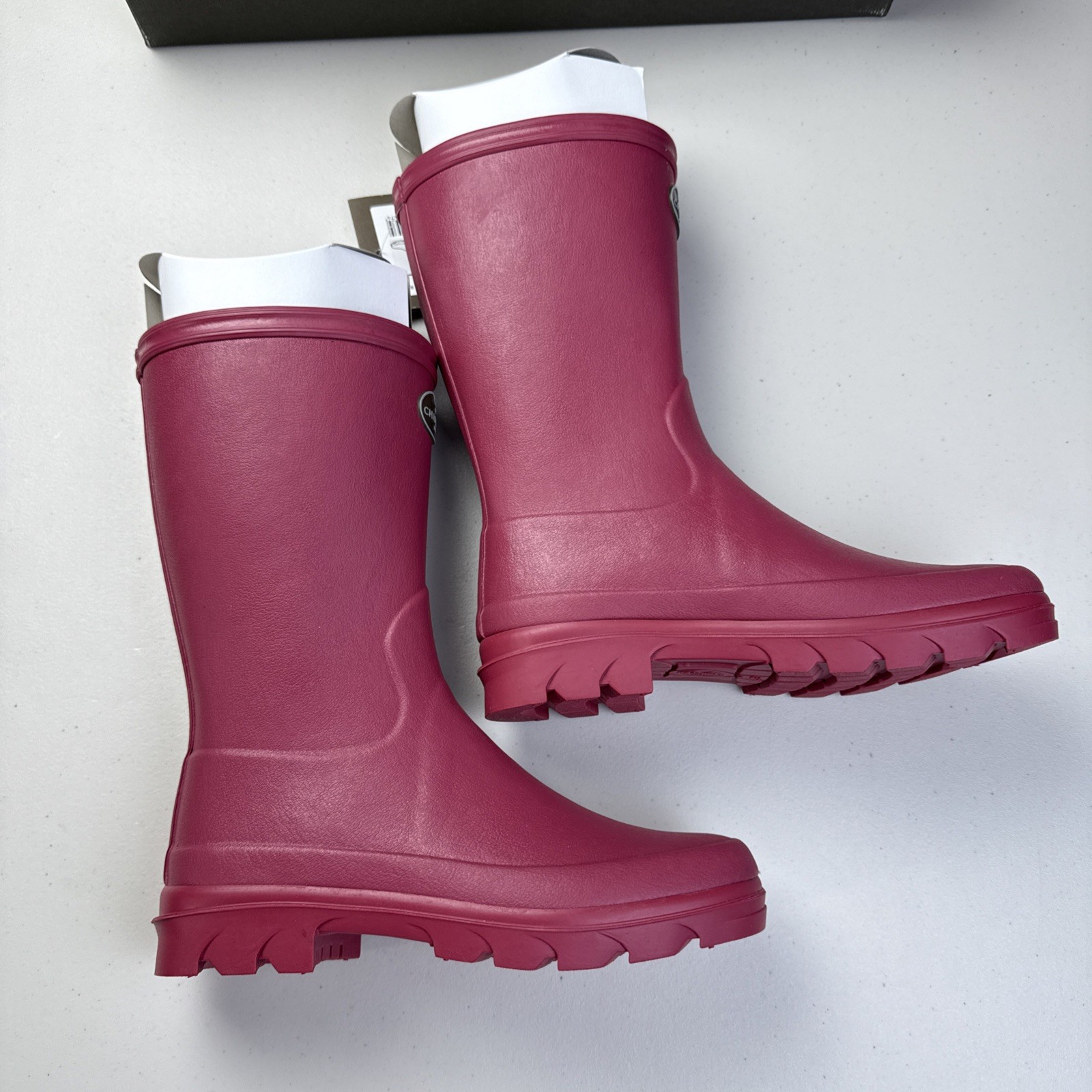 Le Chameau 1927 Rain Boots Women’s Size 6 Iris Botlyn Rose Pink Lined New w/ Box
