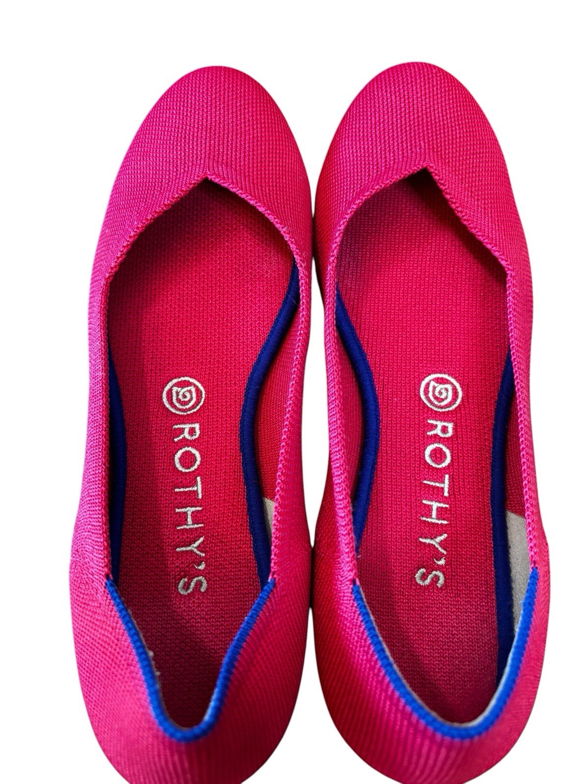 Rothys The Daily Flat Pink Size 6 Washable Slip On Ballet Flats Walking Travel