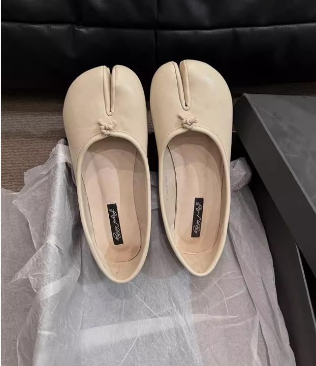 Womens Fashion Tabi Split Toe Slip On Ballerinas Ballet Flat Shoes 2024