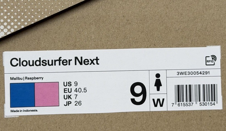 On Cloudsurfer Next – Malibu/ Raspberry – 3WE30054291 – Women’s Size 9 – NEW!