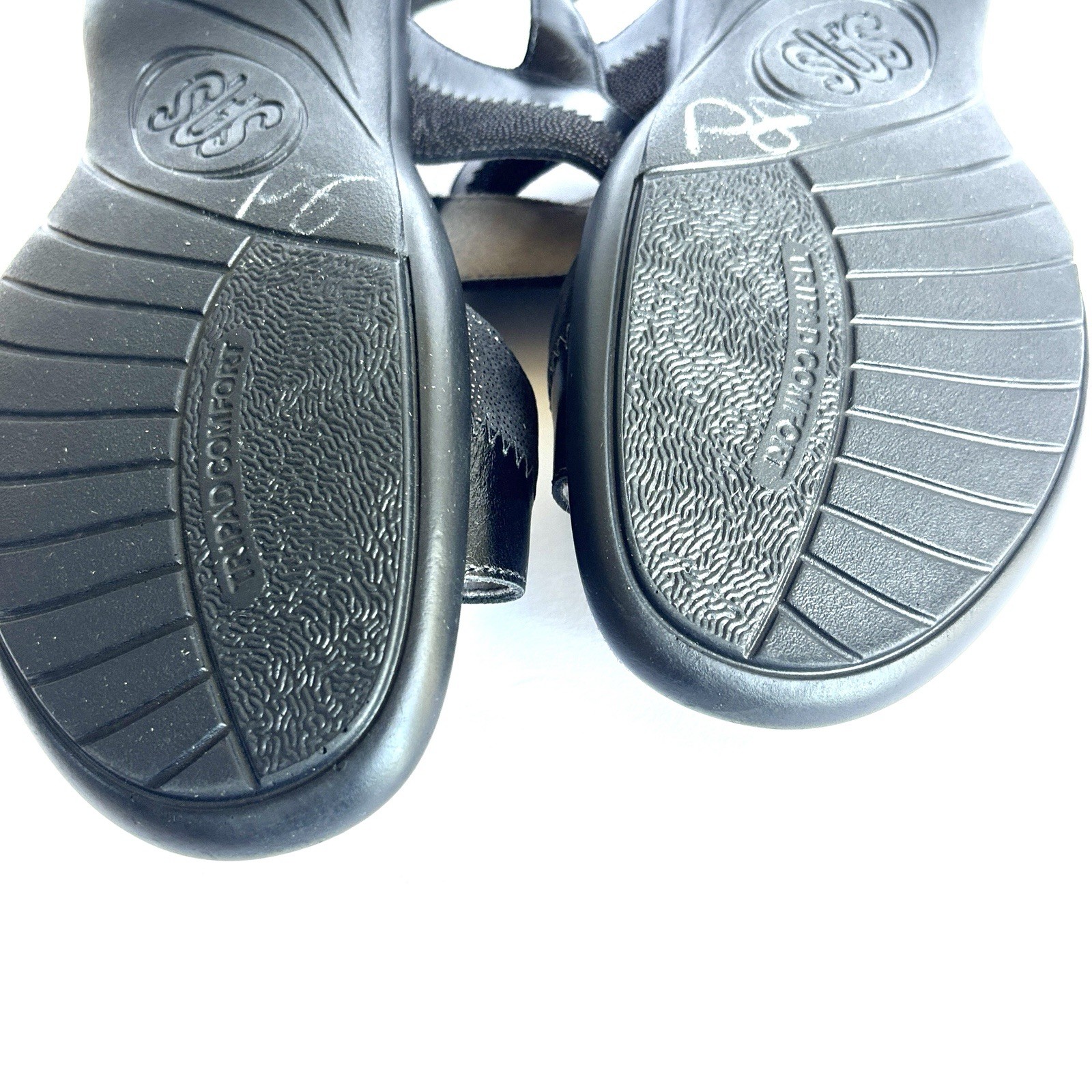 SAS Women’s Nudu Heel Sandals Black Comfort USA Made Casual Travel Sz 8.5 M