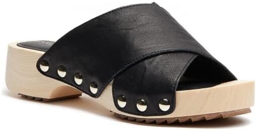 Kelsi Dagger Brooklyn Gear Size US 8.5 M Women’s Leather Slide Sandals Black