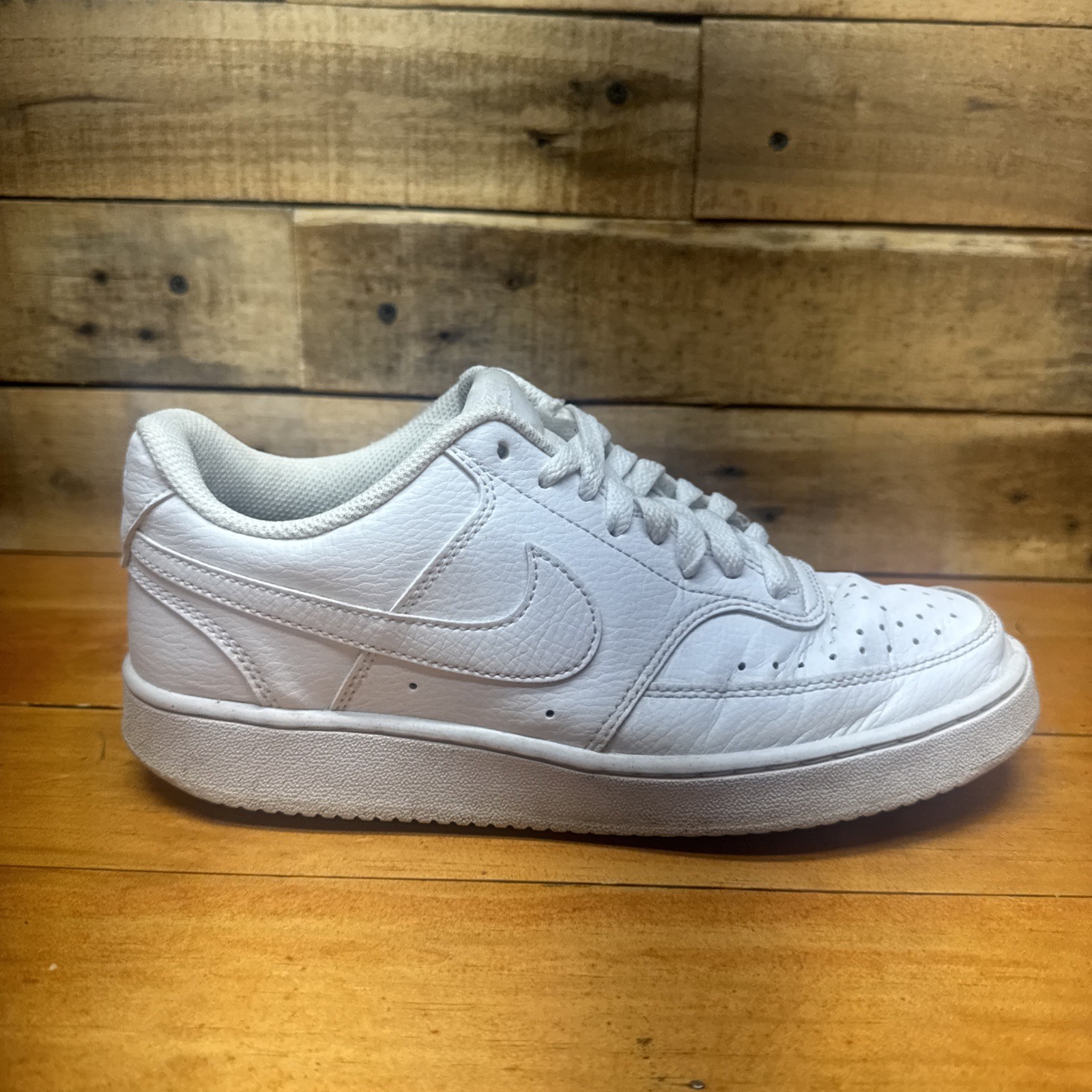 NEW Nike Court Vision Low Next Nature Triple White DH3158-100 Womens Size 8