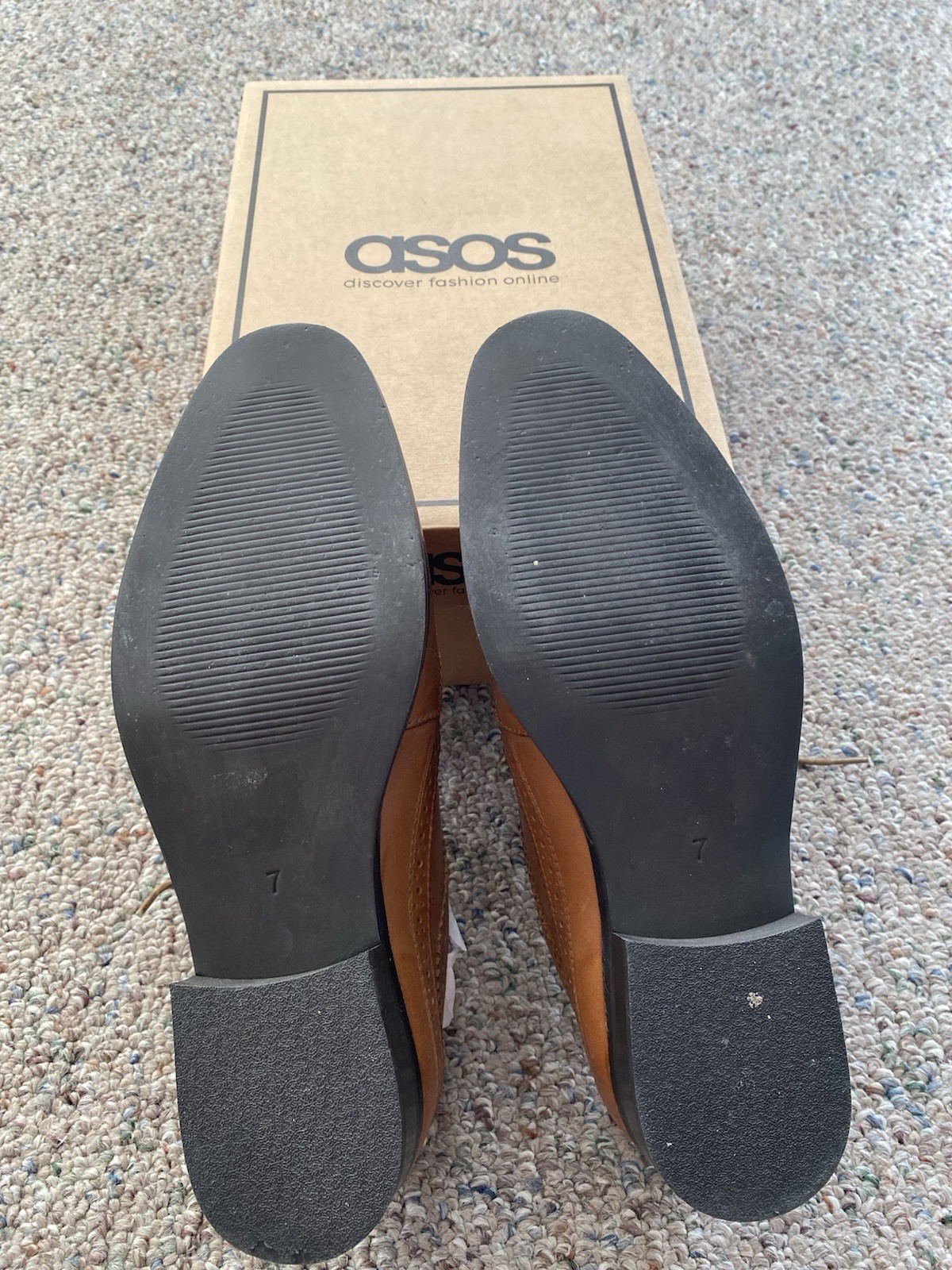 ASOS DESIGN Mai Tai Leather Brogues Size 7 – Used Once