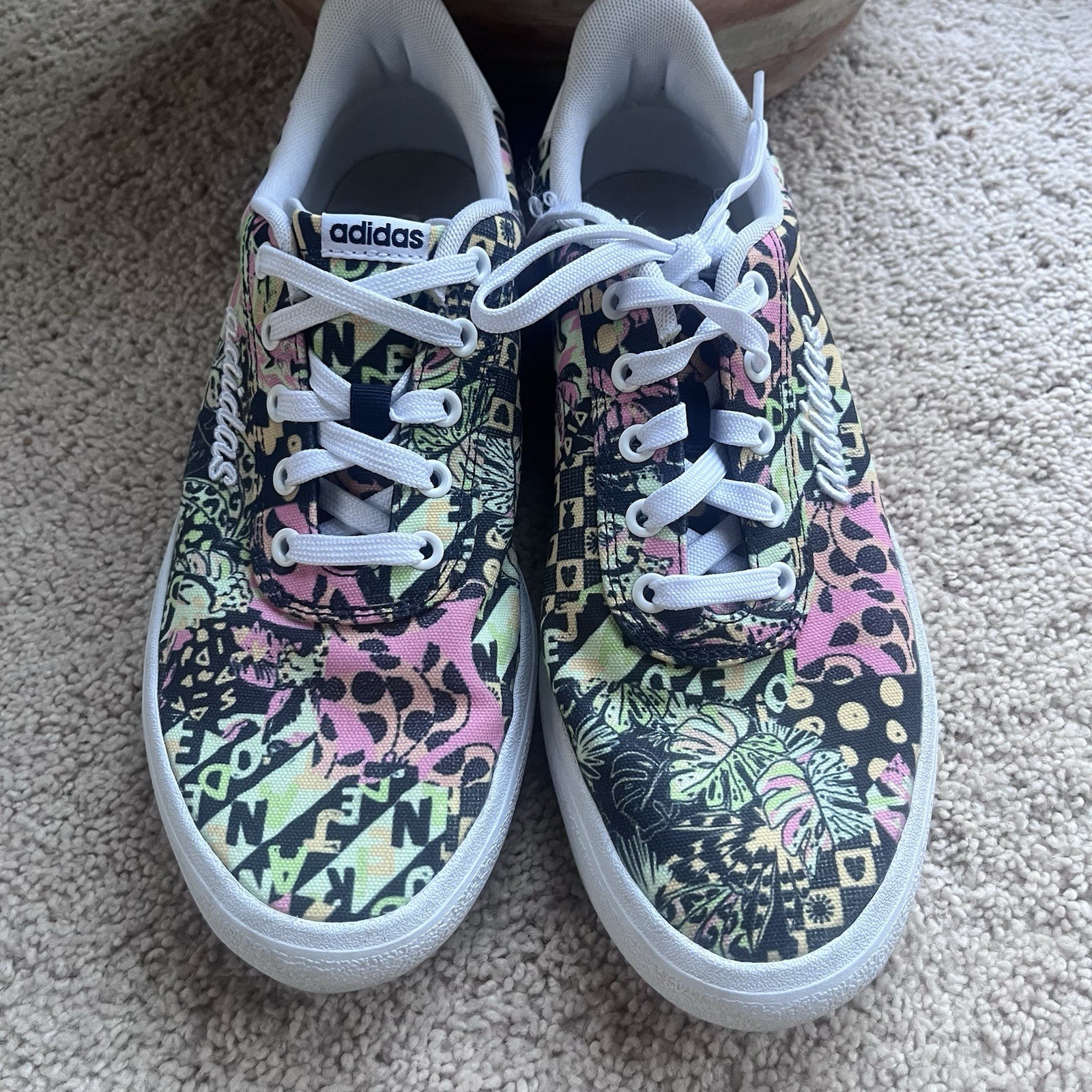 Ladies FARM Rio x adidas Vulc Raid3r/90s Inspired “Tropical” Sneakers Size 9.5