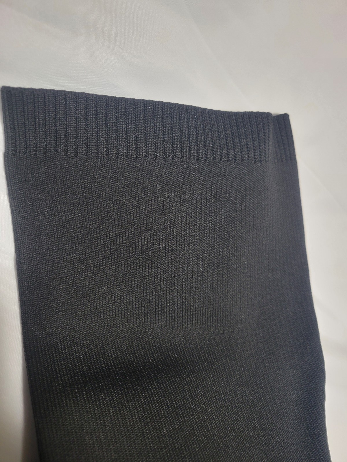 NIB Newbella Black Knit Boots Women’s Size 8 Pointed Toe Block Heel Stretch New