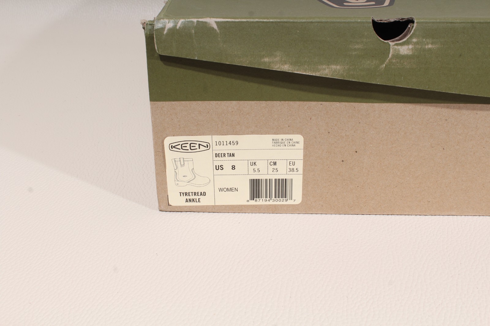 KEEN Women’s Tyretread Ankle Chelsea Boot Brown Deer Tan Leather Size 8