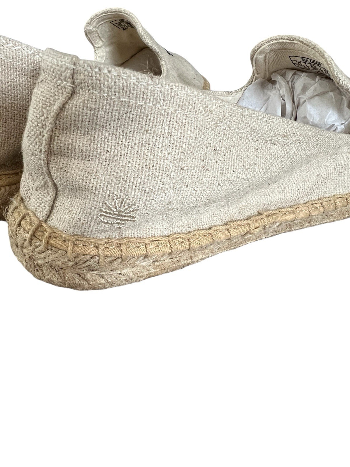 Saludos Wink Espadrilles Women’s 7-7.5-Organic Cotton-Handcrafted-Eco Friendly
