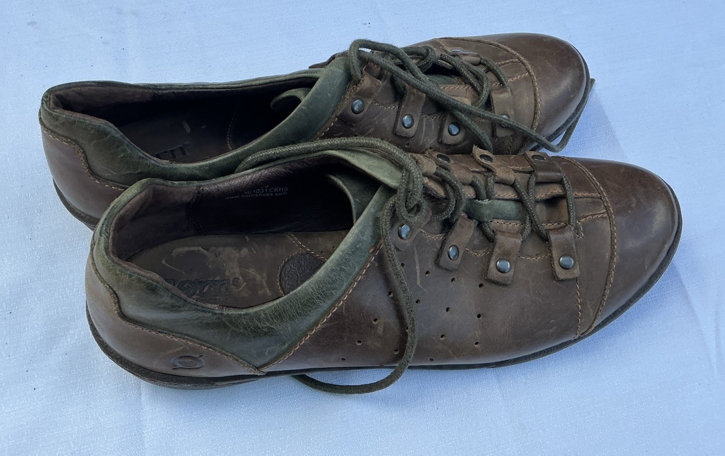 Born Monkeywood Women’s Shoes 11 Brown Leather Stiched Lace Up Casual Rugged