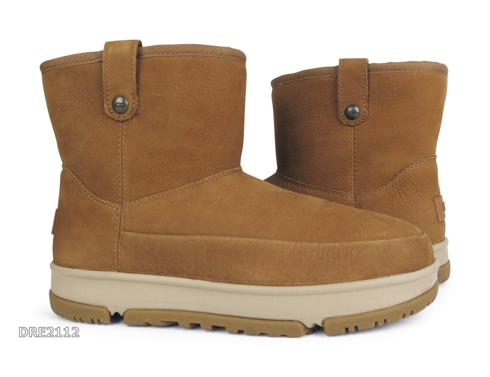 UGG Classic Weather Mini Chestnut Fur Boots Womens Size 9 *NEW*
