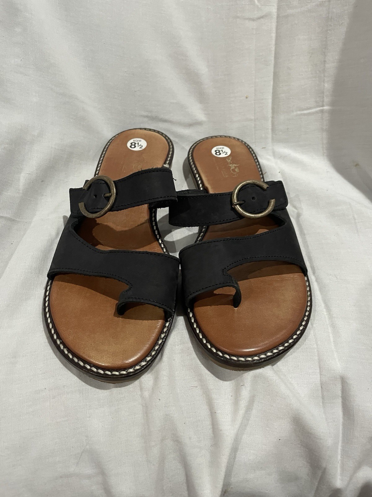 Coach and Four Italy Leather Toe Loop Sandals Women’s Size 8 1/2