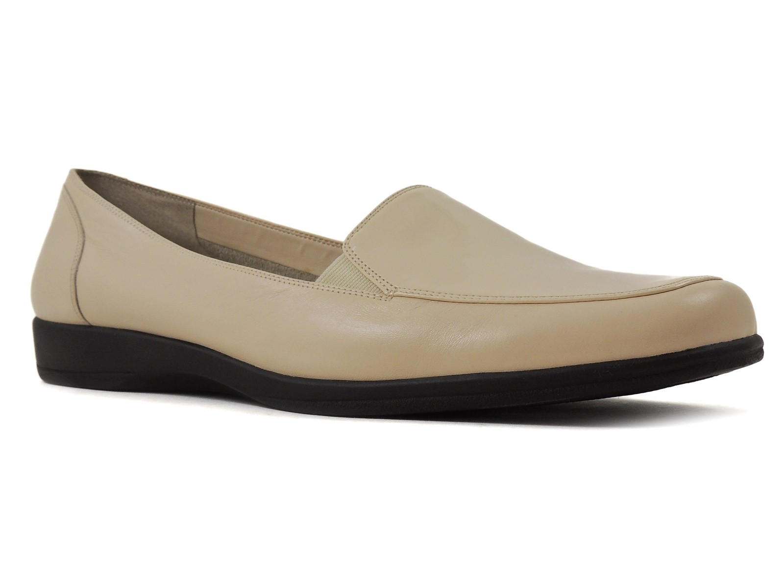 Easy Spirit Women’s Yonders Slip-On Loafers Rice/Beige Leather Size 12 M