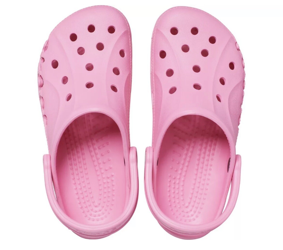 CROCS BAYA CLOGS [SIZE MENS 9/WOMENS 11] PINK LEMONADE SLIDES SHOES SANDALS NEW!