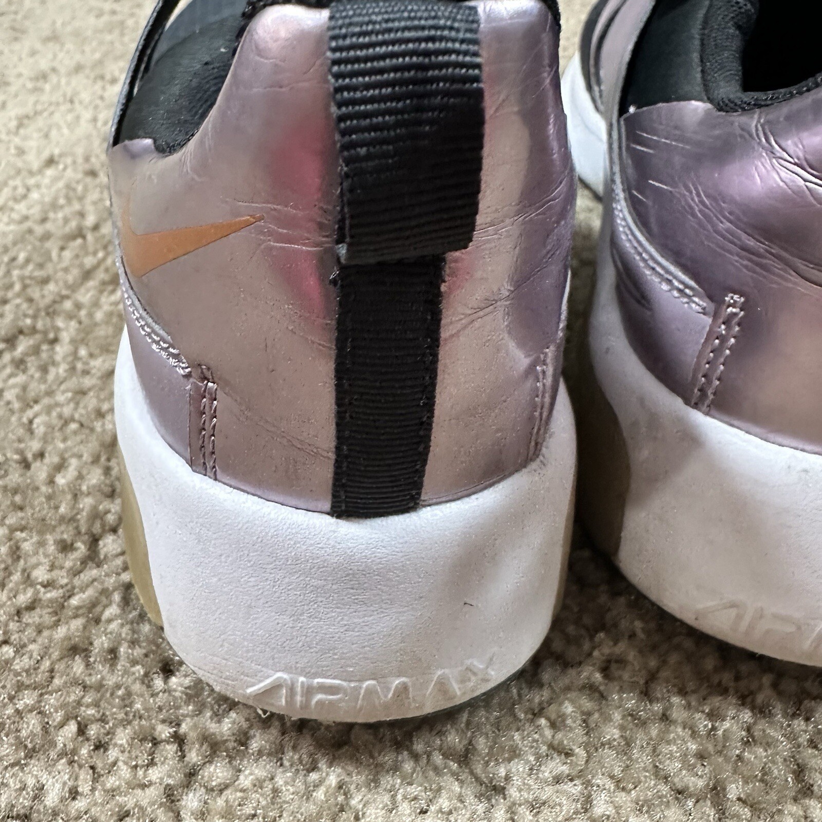 Nike Air Max Bella TR 5 Premium Dark Smoke Grey Purple Gold Women’s 9.5