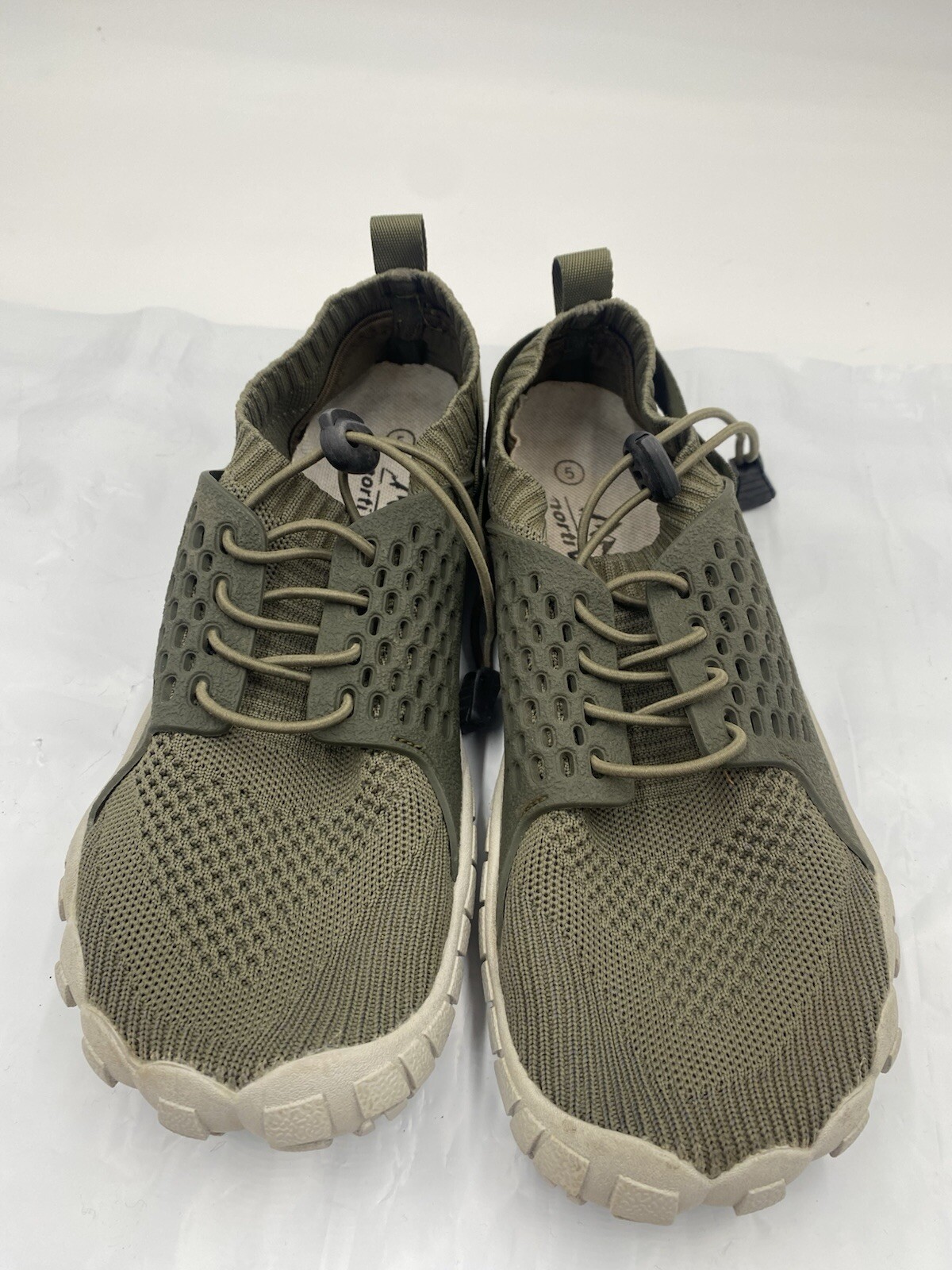 NORTI V8 AQUA-K2 Women’s Size 5 Army Green Comfort Hiking Sneakers