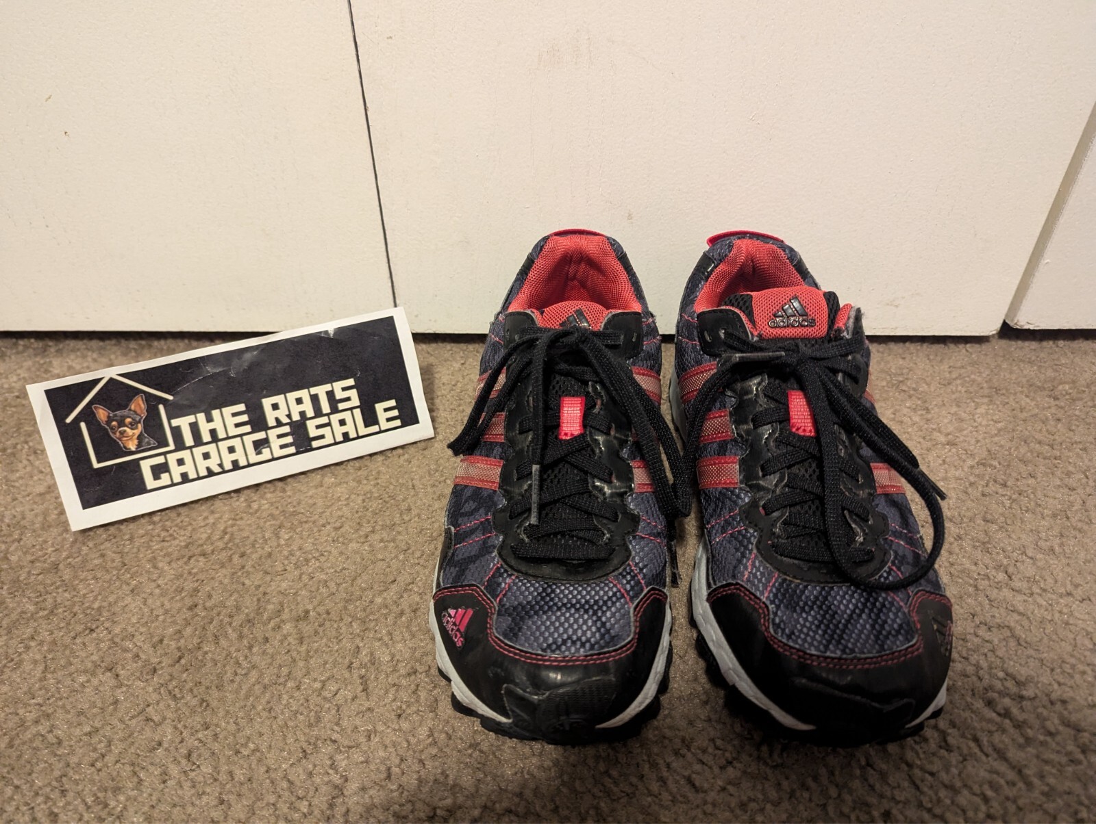 Adidas Women’s Thrasher 1.1 C76331 Gray Black Pink Running Shoes Size 8.5