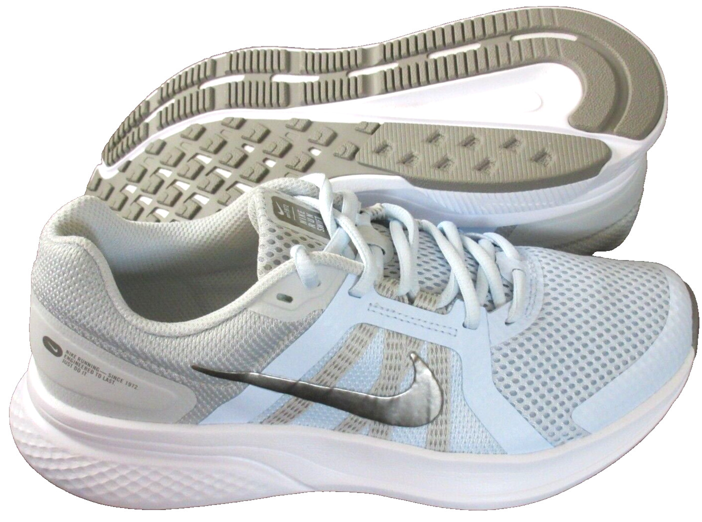Nike Women’s Run Swift 2 Half Blue Metallic Pewter Grey Running Shoes Size 8 NIB