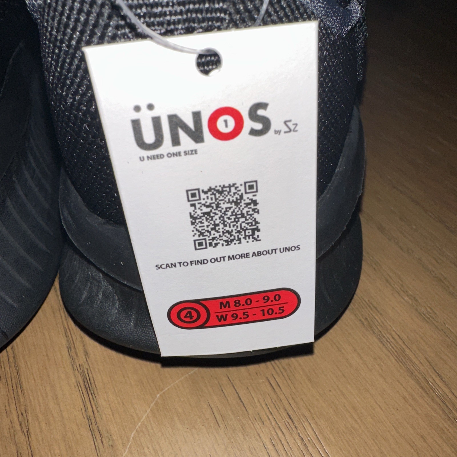 UNOS by Sz Nellum Black Stretch Sneakers sz M 8/9 – W 9.5/10.5 – NWT