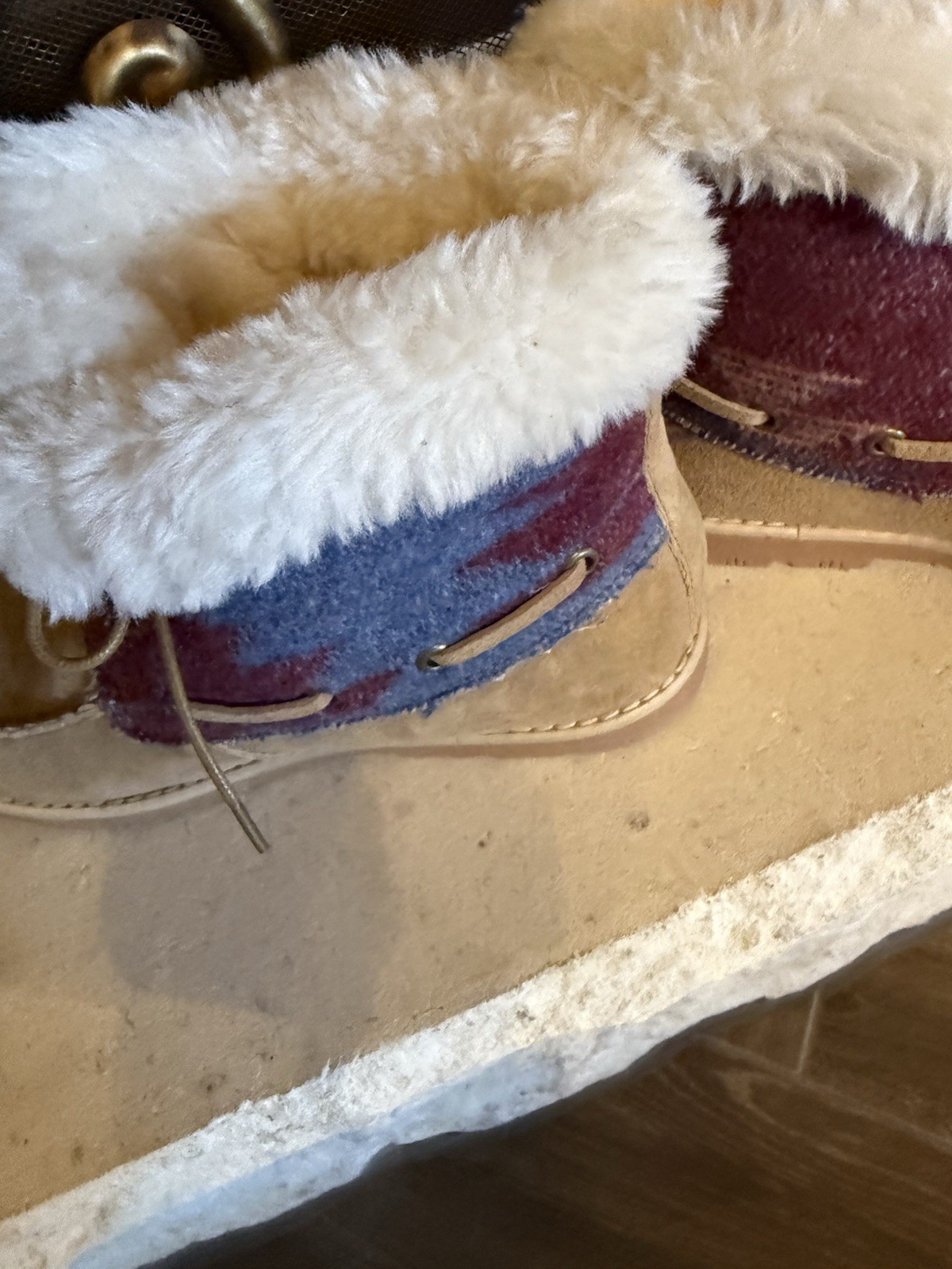 Lamo Women’s Suede Fur W Lined Boots US 6 Suede & Textile Exterior Tie Closure