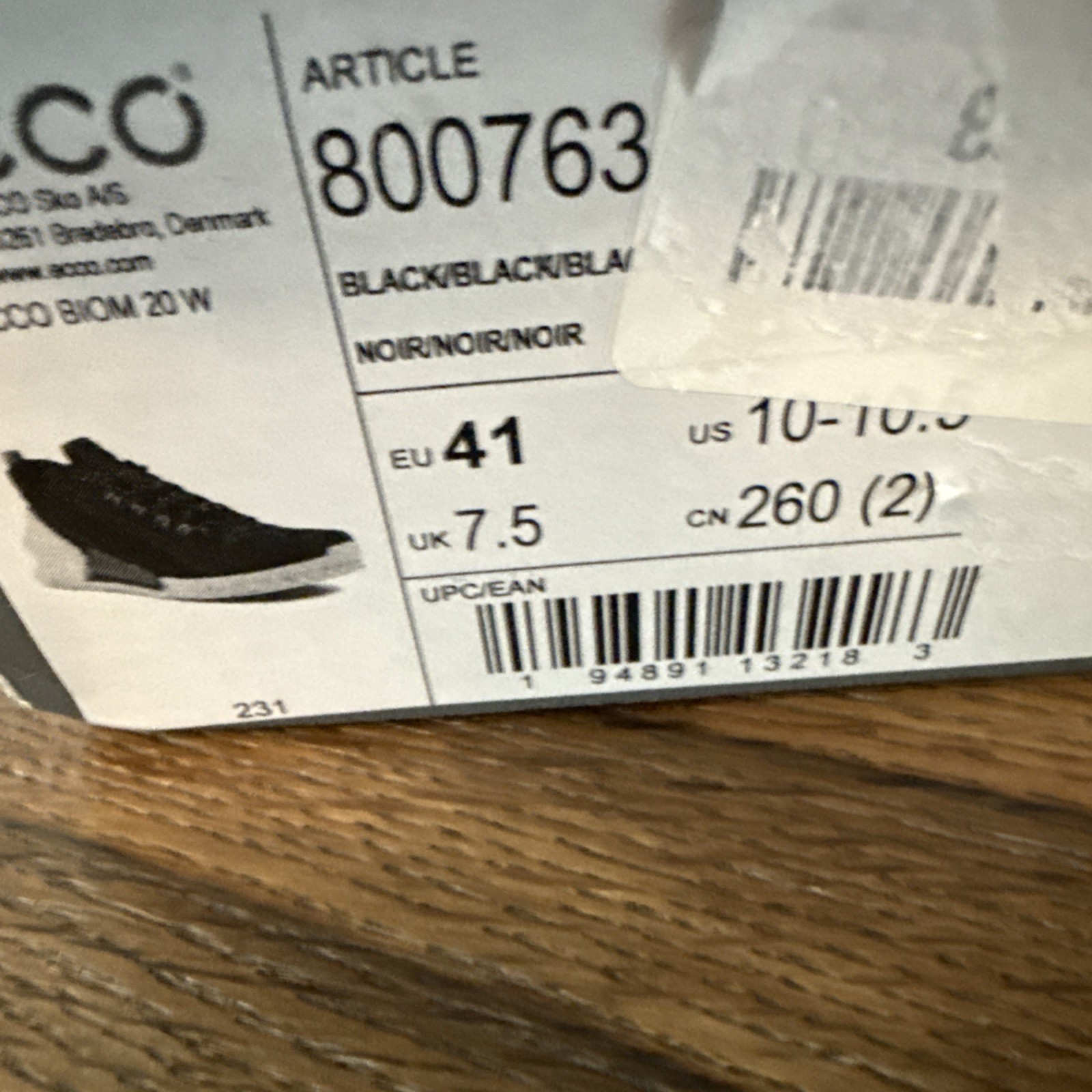 ECCO Women’s BIOM 2.0 LUXURY Sneaker in Black, US 10-10.5 EU 41