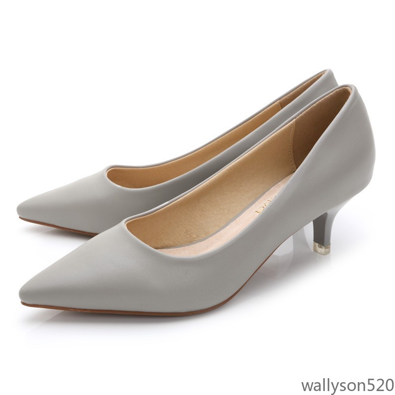 Women Pointed Toe Shoes Multi Color Solid Leather Slip On Dress Wedding Pumps