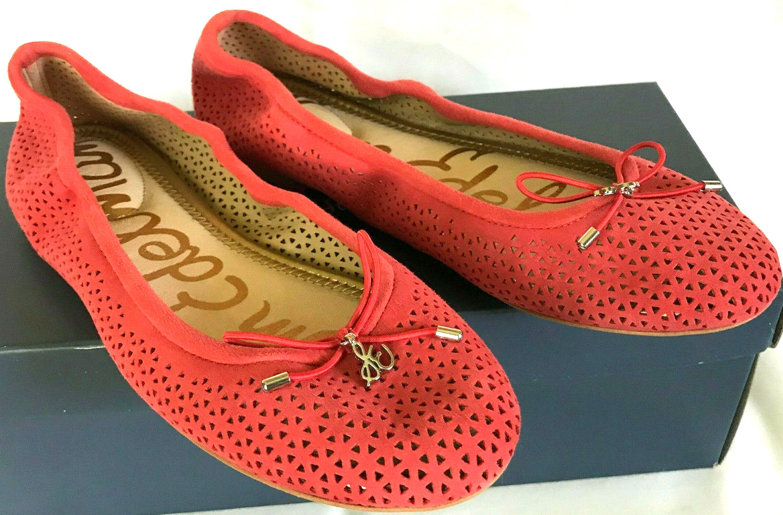 NEW Sam Edelman Felicia 2 Flat Havana Slip-On Suede Ballet Flats Shoes Womens 6