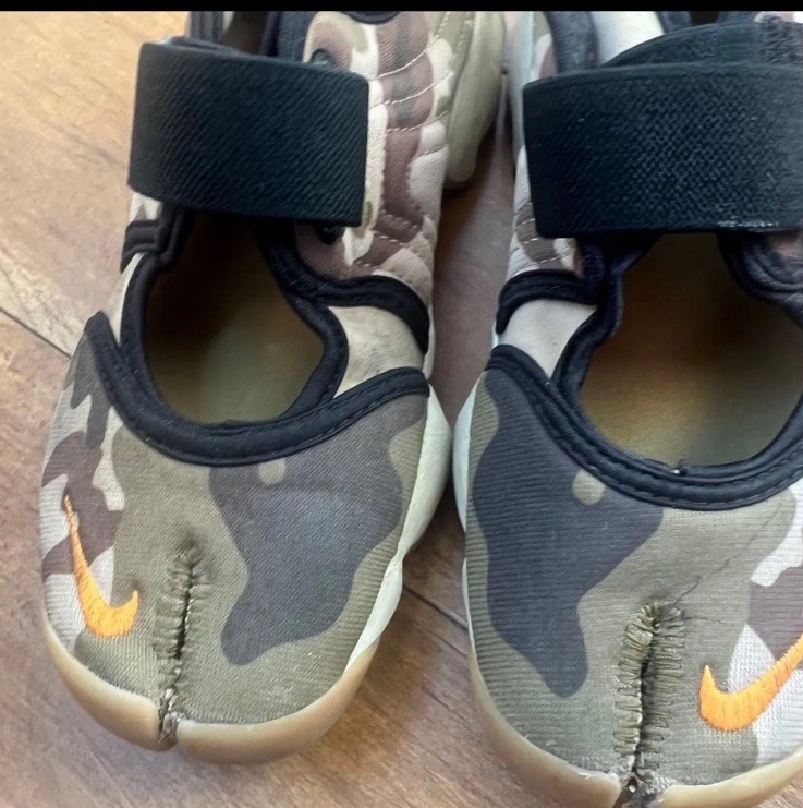 Nike Air Rift Camouflage Sneakers Women’s US 5 JP 22cm Beige Orange Used